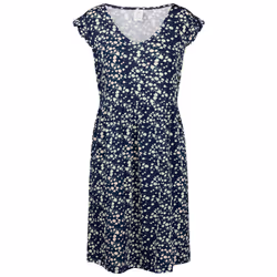 Trespass Womens Casual Printed Jersey Dress Gertha - 10, Navy Print