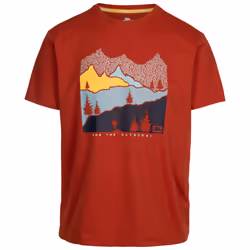 Trespass Mens Casual T-Shirt Short Sleeve Danub - 3XL, Salsa