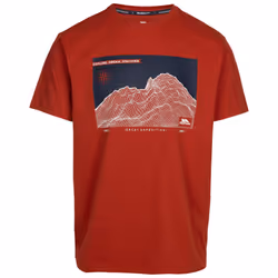 Trespass Mens Casual T-Shirt Short Sleeve Sirgis - M, Salsa