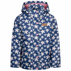 Trespass Girls Jacket Water Resistant Drippy - 7-8 Years, Bluetone