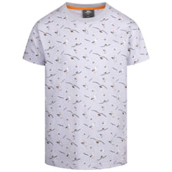 Trespass Boys Printed T-Shirt - Lochside - 7 years to 8 years, Grey Skies