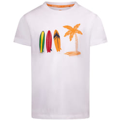 Trespass Boys Round Neck Printed T-Shirt Alltown - 3-4 Years, White