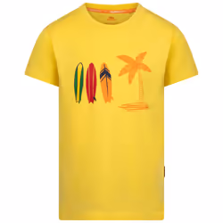 Trespass Boys Round Neck Printed T-Shirt Alltown - 11-12 Years, Yellow