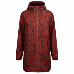 Trespass Womens Hooded Waterproof Jacket Parched - 14, Burnt Sienna Print