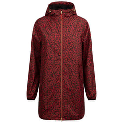 Trespass Womens Hooded Waterproof Jacket Parched - 8, Burnt Sienna Print