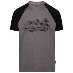 Trespass Mens Round Neck T-Shirt Fullmer - L, Grey Marl