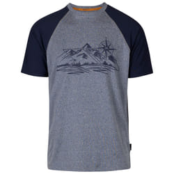 Trespass Mens Round Neck T-Shirt Fullmer - XL, Navy Marl