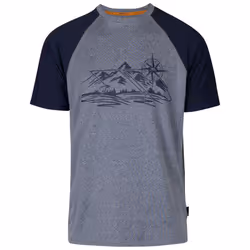 Trespass Mens Round Neck T-Shirt Fullmer - XS, Navy Marl