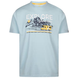 Trespass Mens Casual Printed T-Shirt Thelon - XL, Seafoam Marl
