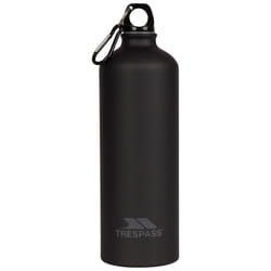 Trespass Drinking Bottle 1L Stainless Steel Slurp - EACH, Matt Black