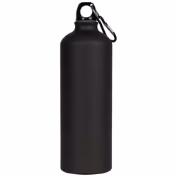 Trespass Drinking Bottle 1L Stainless Steel Slurp - EACH, Matt Black