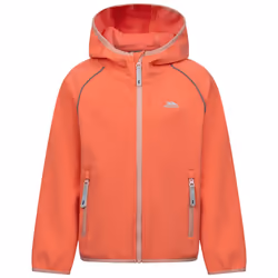 Trespass Kids Softshell Jacket Lightweight Belmoon - 3/4 years, Soft Orange