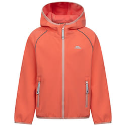 Trespass Kids Softshell Jacket Lightweight Belmoon - 3/4 years, Soft Orange