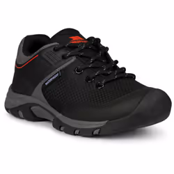 Trespass Kids Trainers Lace Up Sports Shoes Bevin - 4, Black / Red