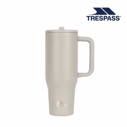Trespass 1.2L Stainless Steel Travel Mug - Flip