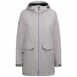 Trespass Womens Waterproof Hooded Jacket Crystals - 10, Platinum Marl