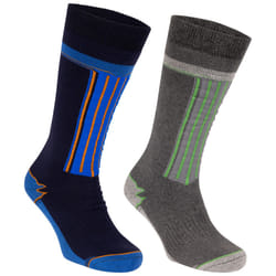 Trespass Unisex Ski Socks Arch Support Winski - 3/6, Navy/Flint