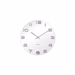 Karlsson Vintage Round Glass Wall Clock, White
