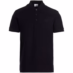 Burberry Branded Circle Logo Coal Blue Polo Shirt - M