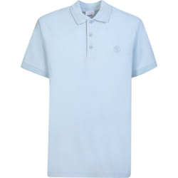 Burberry Branded Circle Logo Sky Blue Polo Shirt - L