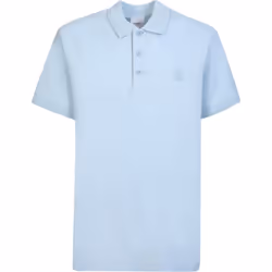 Burberry Branded Circle Logo Sky Blue Polo Shirt - S