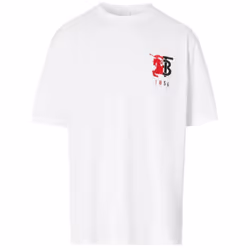 Burberry 1856 Logo White T-Shirt - XS