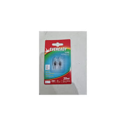 2 x Eveready G4 20W 12V Halogen Capsule Light Bulbs, Dimmable Lamps, 240 Lumen, 2000 Hours Life, Clear Finish