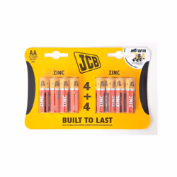 Jcb R6/aa 4+4 Zinc Cdu 12pks