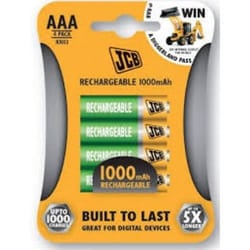 JCB 4x AAA 1000mAh