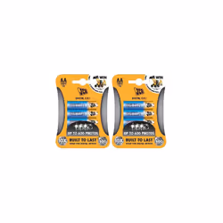 JCB AA Ultra Alkaline Batteries - S5491- 4 pck - Pack of 3
