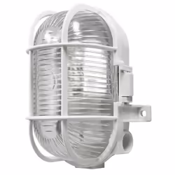 PowerMaster S5880, Outdoor wall lighting, White, Polypropylene (PP), IP44, 60 W, AC