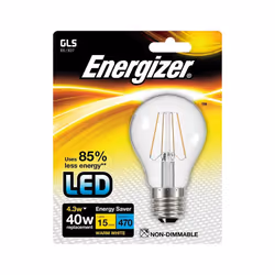 Energizer Filament LED GLS 470lm E27 Warm White ES 4.3w [S9024]