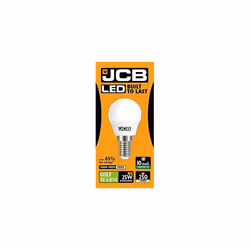1 X JCB LED 3w = 25w SES/E14 Golf Ball Bulbs Screw Cap 250lm Warm White 3000k Non Dimmable [Energy Class A+]
