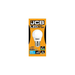 1 X JCB 6w LED E27 Golf Ball Bulbs Edison Screw, 40w Incandescent Bulb Equivalent, 470lm, Warm White 3000k