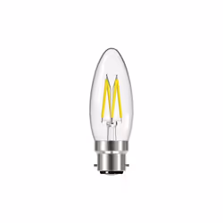 EnergizerÂ® LED BC (B22) Candle Filament Dimmable Bulb, Warm White 470 lm 5W