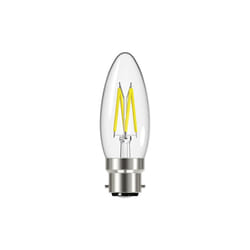 EnergizerÂ® LED BC (B22) Candle Filament Non-Dimmable Bulb, Warm White 470 lm 4W