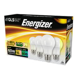 Eveready Energizer Golf LED 806 Lumen Warm White E27 x 4 S14057