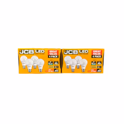 JCB B22 8.5w 3000k, pack of 2 packs of 4