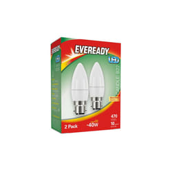 Eveready LED Candle 470 Lumen B22 Warm White x 2 S15297