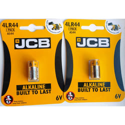 2 x JCB 4LR44 A544 6V Alkaline Batteries BUILT TO LAST Expiry Oct 2025