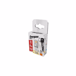 Energizer G9 LED Light Bulb. 1.9W (20w Halogen Equivalent) 220-240V. 200 Lumens. Bi-Pin Base Energy Saving. Warm White 2700k
