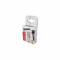 Energizer G9 LED Light Bulb. 4.2W (40w Halogen Equivalent) 220-240V. 470 Lumens. Bi-Pin Base Energy Saving. Warm White 2700k