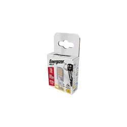 Energizer G9 LED Light Bulb. 4.2W (40w Halogen Equivalent) 220-240V. 470 Lumens. Bi-Pin Base Energy Saving. Warm White 2700k