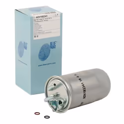 Fuel Filter; BLUE PRINT; with water drain screw, In-Line Filter with gaskets/seals; for AUDI, VOLKSWAGEN, SKODA, SEAT, VW; 1J ...
