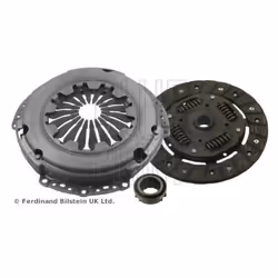 Clutch; BLUE PRINT; three-piece with synthetic grease with release fork, with clutch release bearing, with guide sleeve 200; ...