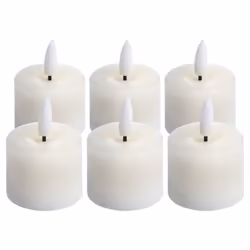 Luxe Collection Natural Glow Led Tealight Candles (Pack of 6)