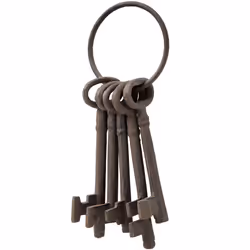 Hill Interiors Cast Iron Bunch of Keys, Brown, 1 pc(s), Wall