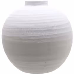 Tiber Large Matt White Ceramic Vase