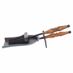 Hill Interiors 22495, Fireplace tool set, Black, Metal, Wood, Wood, 13 cm, 12 cm