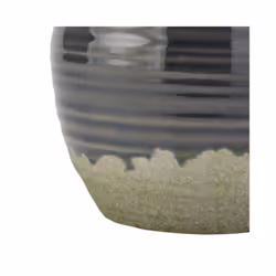 Seville Collection Squat Vase - Ceramic - L18 x W18 x H17 cm - Navy